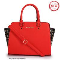 michael kors selma top-zip grommet groot rood boekentassen Zaak Amsterdam e1g52554